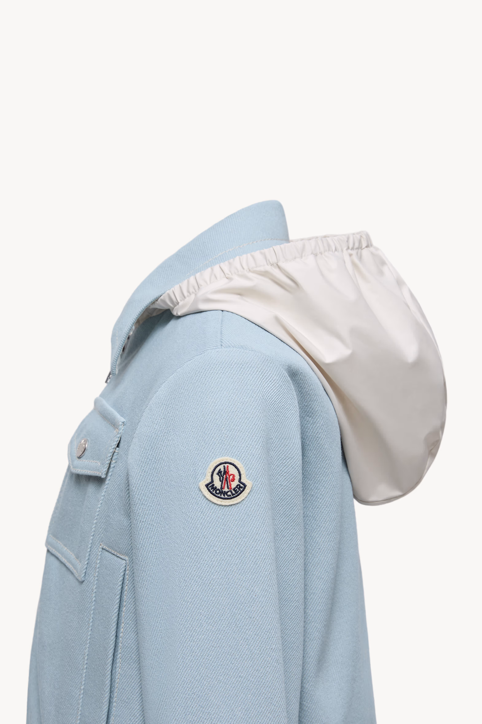 Chaqueta vaquera con capucha Esme Niña Azul claro Moncler 2